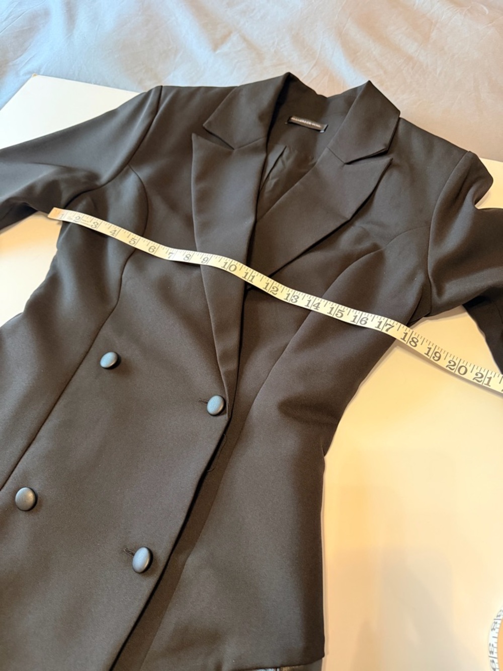 Maniere De Voir black blazer dress, size 4. - Picture 4 of 14